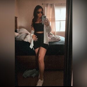 Black Cutout Mini Dress